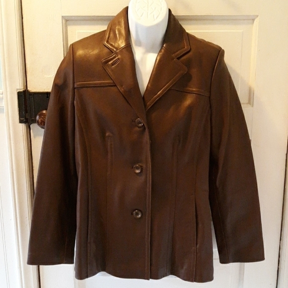 Avanti New York genuine leather vtg 70s jacket - Picture 1 of 4